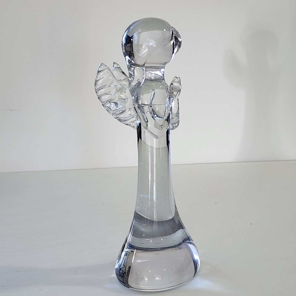 Vintage Art Glass Angel Figure Handcrafted Signed Lyn78 Holiday Decor - Picture 12 of 16